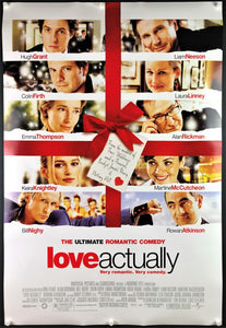 An original movie poster for the film Love Actually