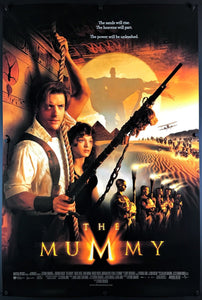 An original movie poster for the 1999 film The Mummy