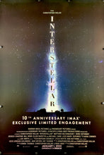 Load image into Gallery viewer, An original movie poster from the 10th anniversary release of Christopher Nolan&#39;s Interstellar