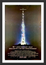 Load image into Gallery viewer, An original movie poster from the 10th anniversary release of Christopher Nolan&#39;s Interstellar