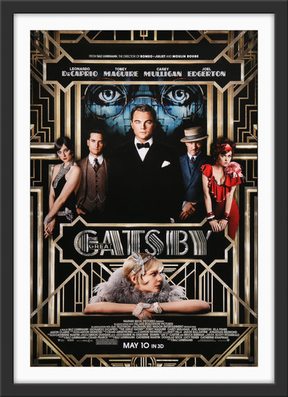 An original movie poster for the film The Great Gatsby