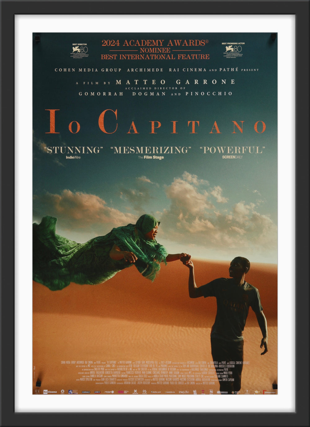 An original movie poster for the film Io Capitino