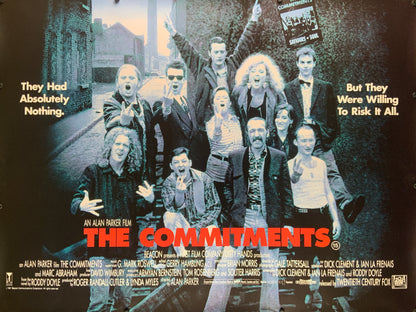 An original movie poster for the film The Commitments