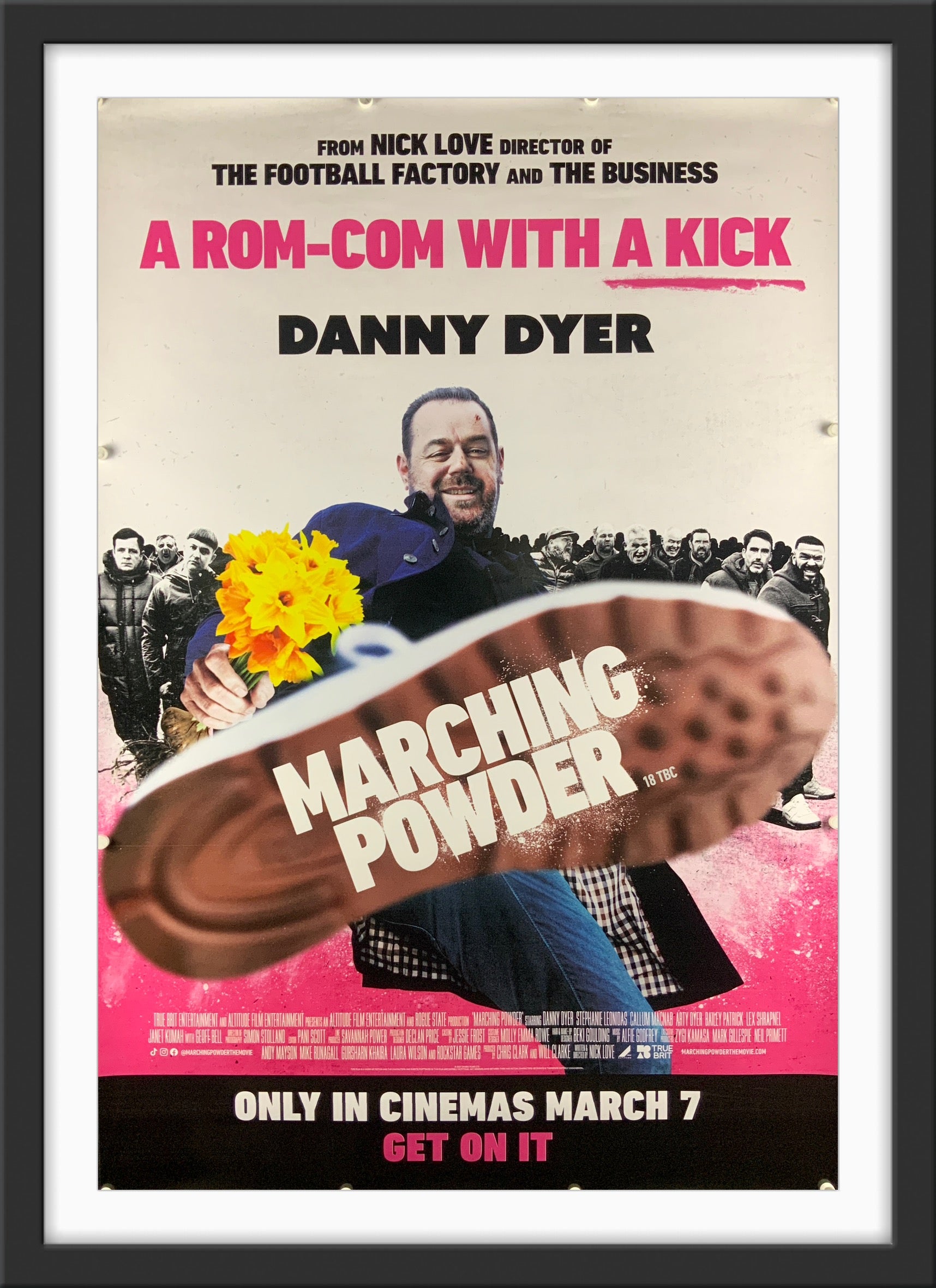 An original movie poster for the Danny Dyer film Marching Powder