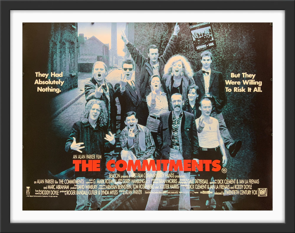 An original movie poster for the film The Commitments