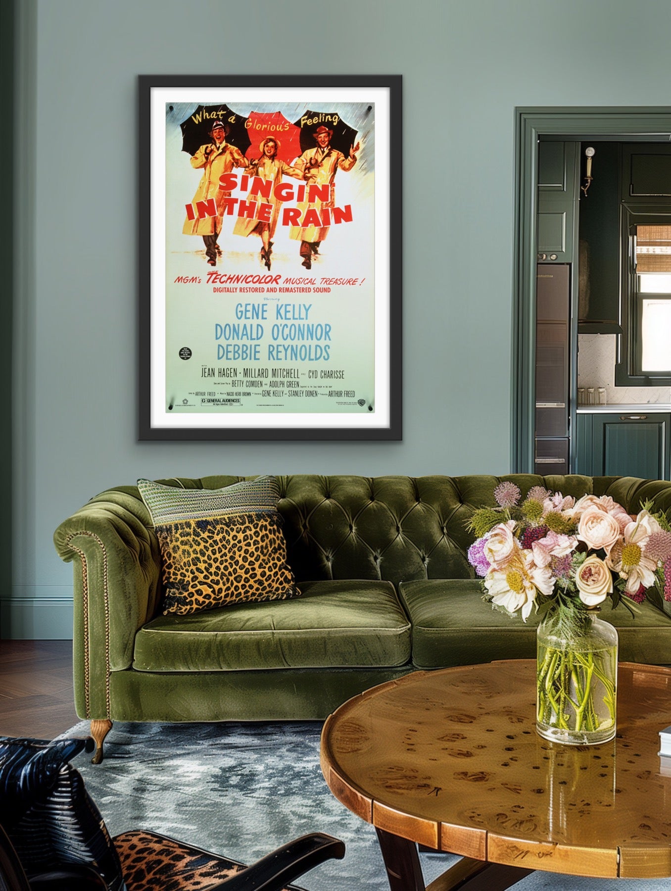 An original movie poster for the film Singing / Singin In The Rain