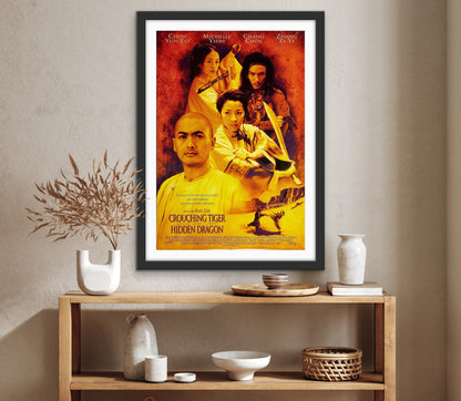 An original movie poster for the Ang Lee film Crouching Tiger Hidden Dragon