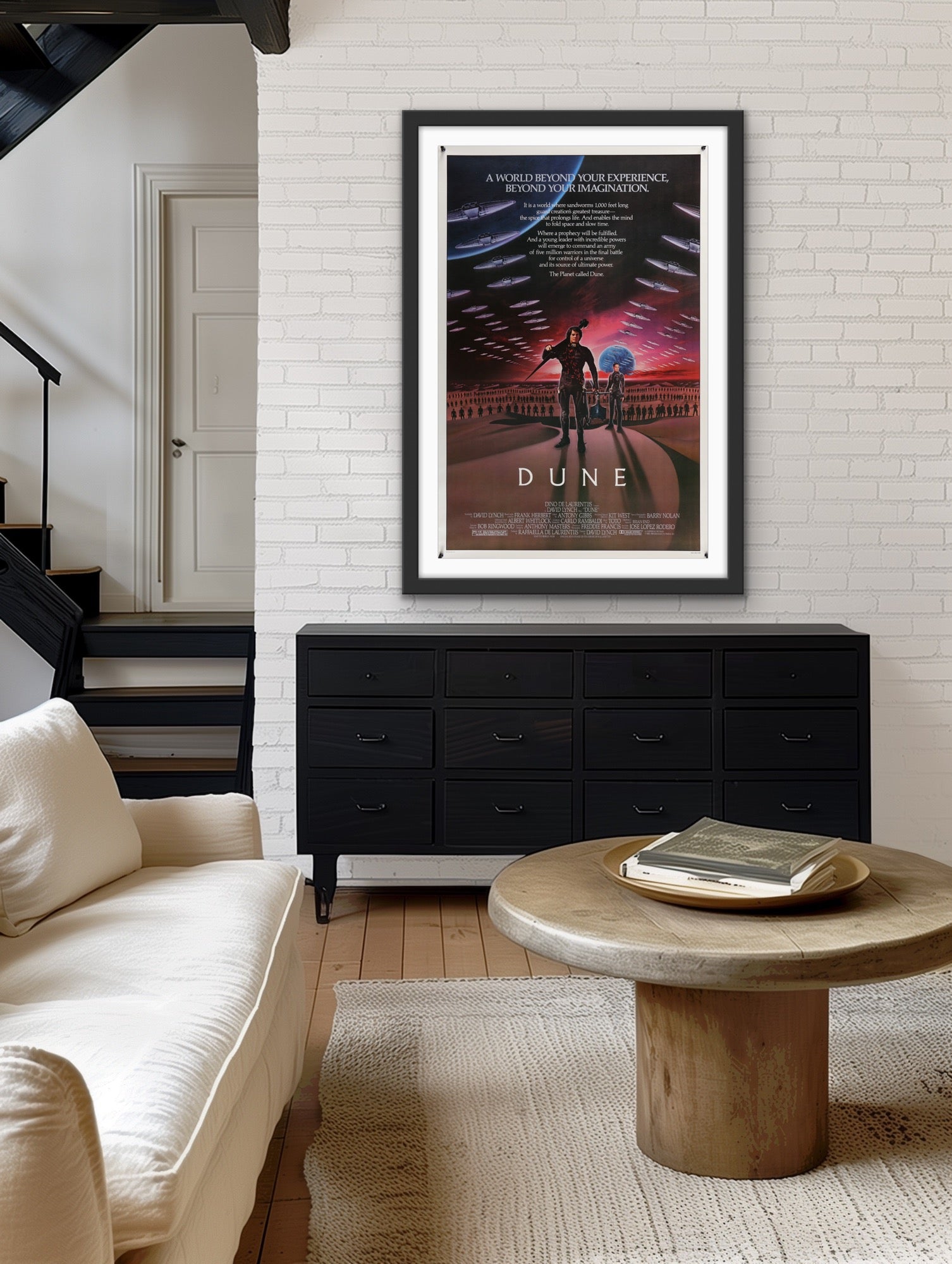 An original movie poster for the 1984 film Dune