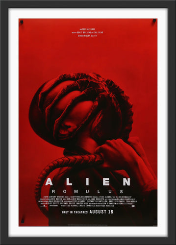 An original movie poster for the film Alien Romulus