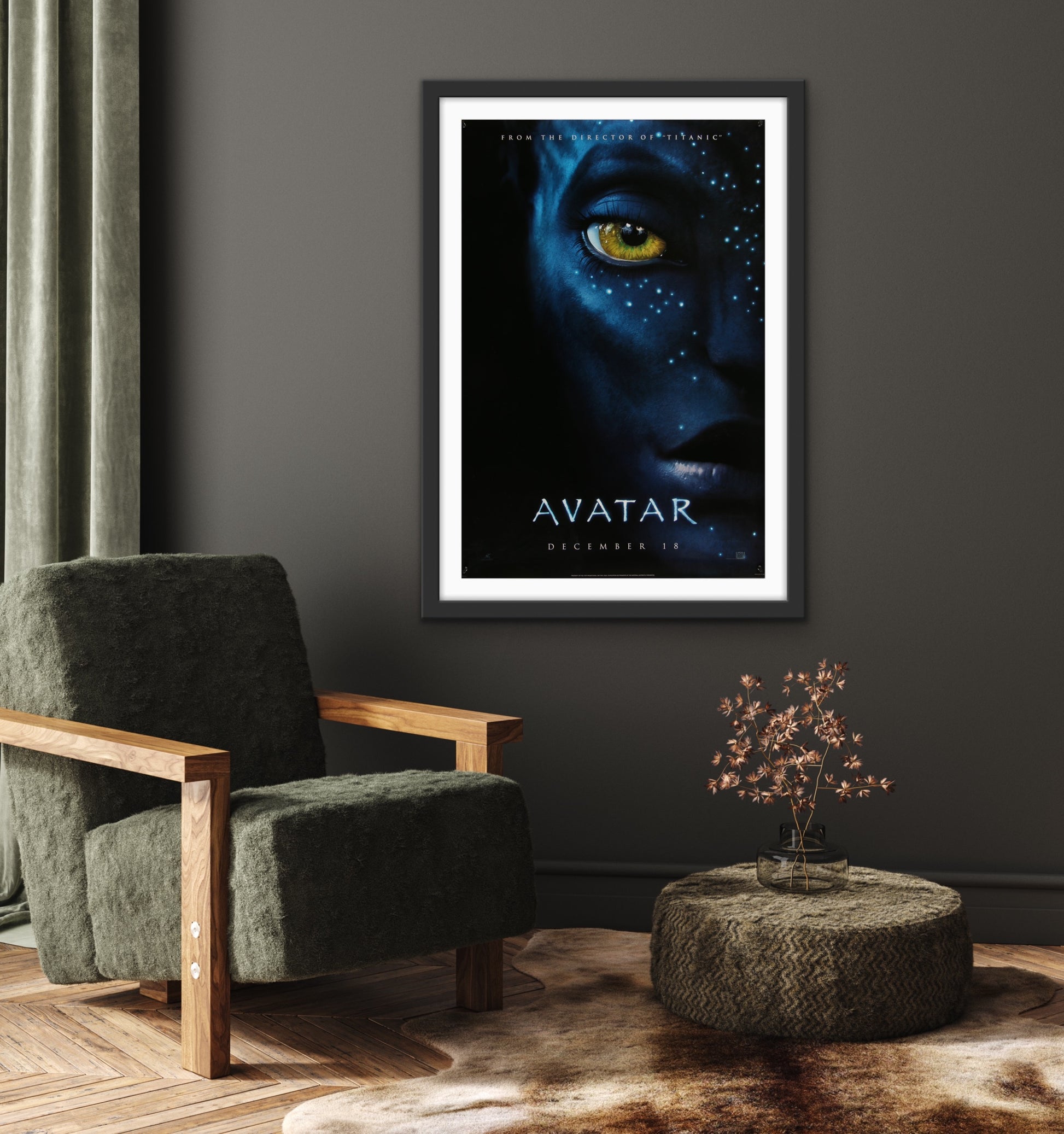 An original teaser movie poster for the James Cameron film Avatar