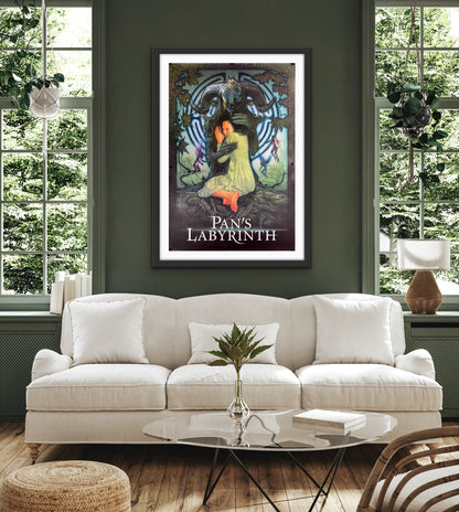 An original movie poster with art by Drew Struzan for Guillermo del Toro's Pan's Labyrinth