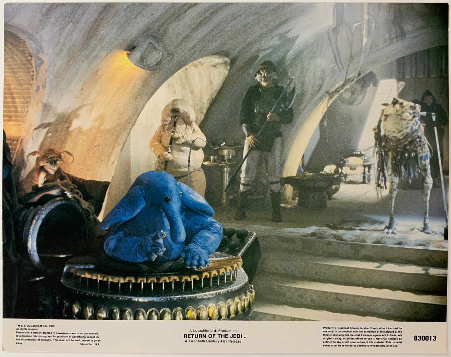 An original lobby card for the Star Wars film Return of the Jedi