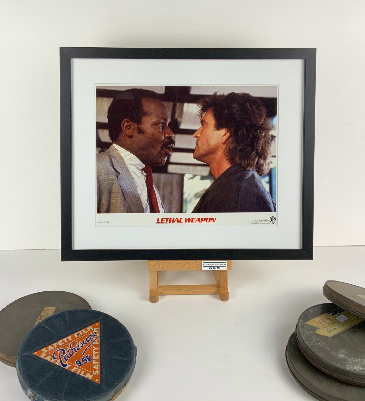 An original lobby card for the film Lethal Weapon