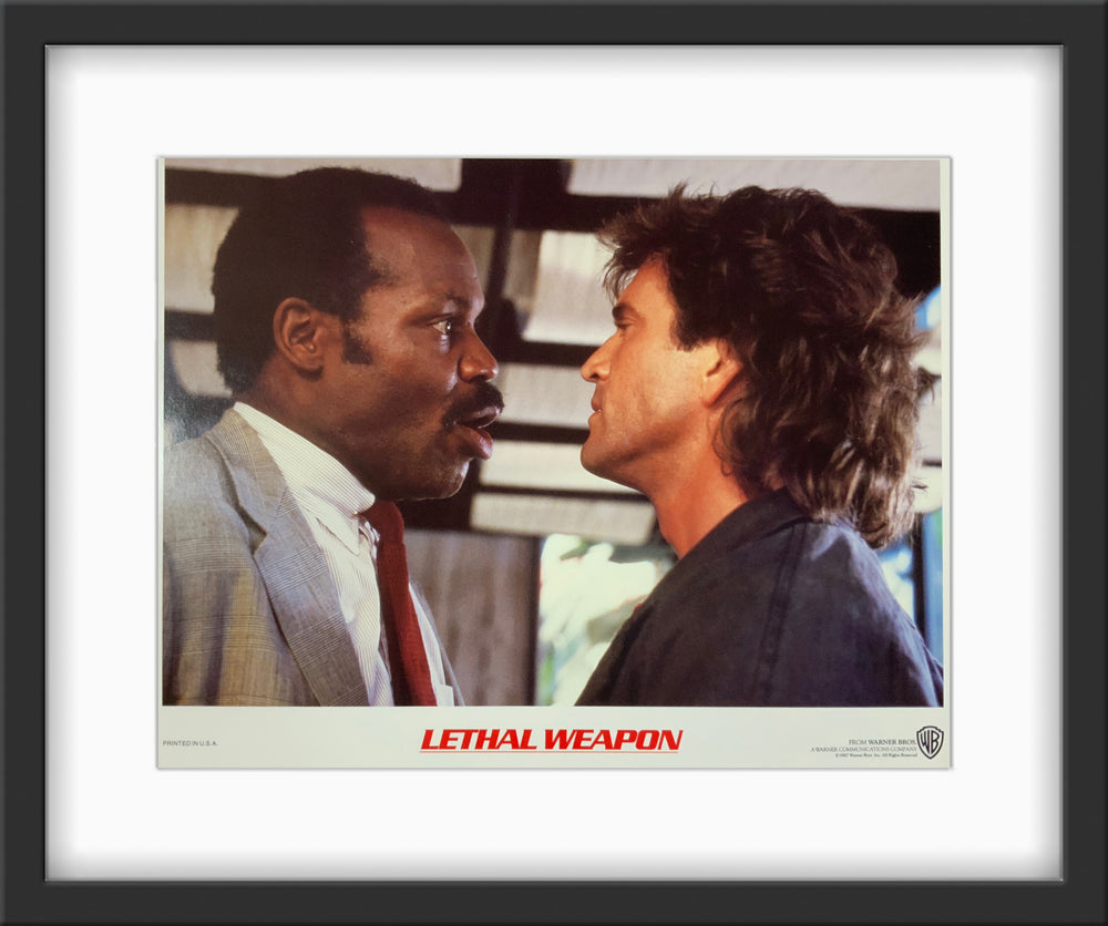 An original lobby card for the film Lethal Weapon