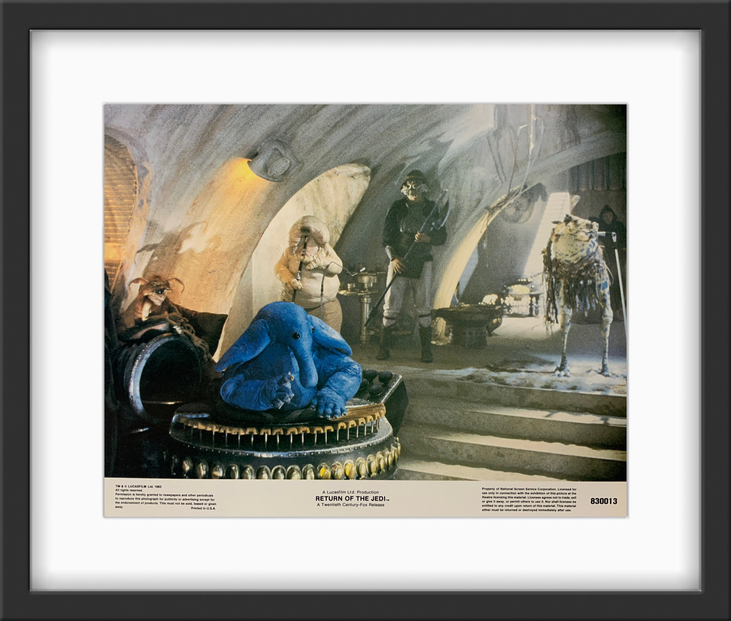 An original lobby card for the Star Wars film Return of the Jedi