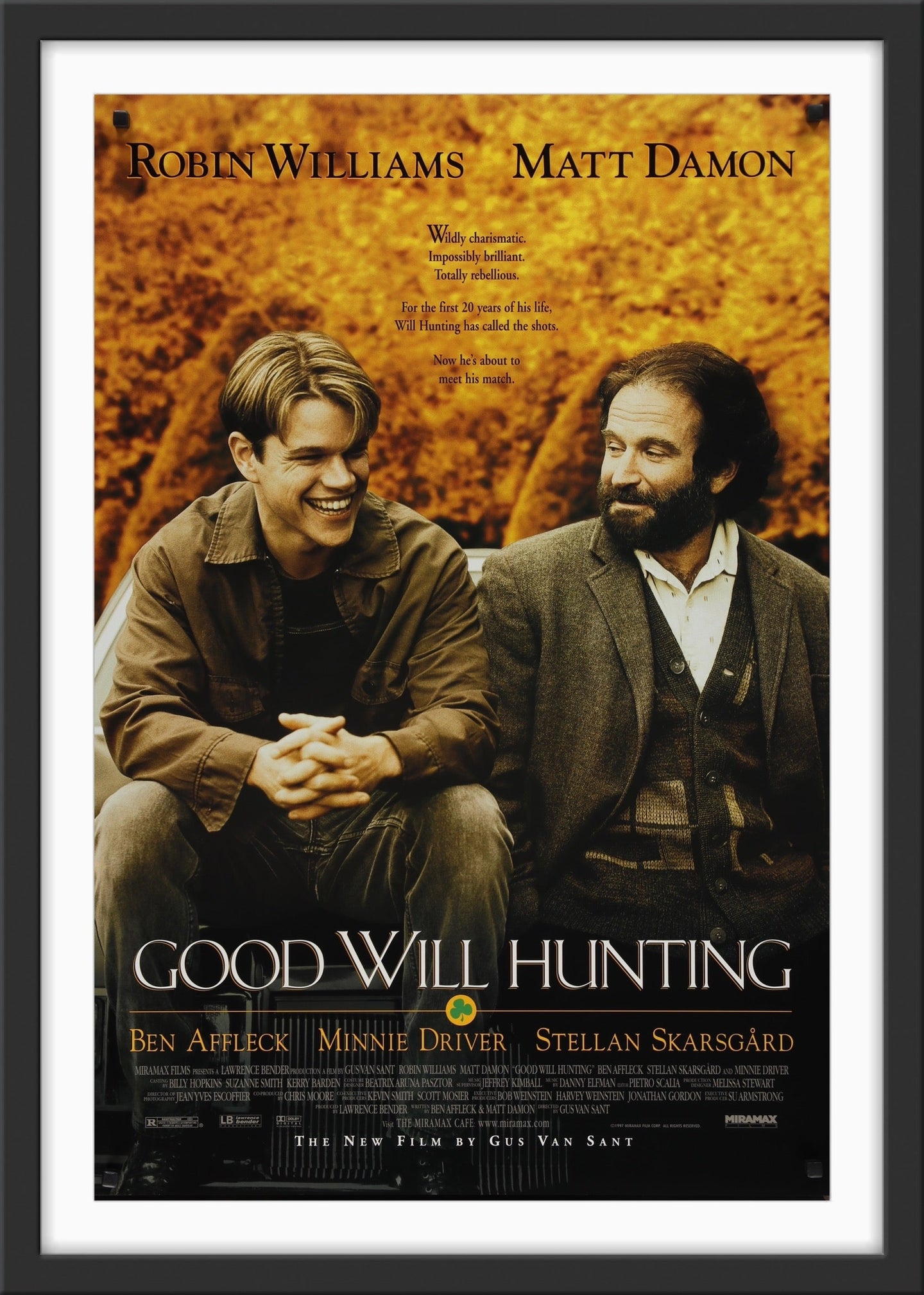 An original movie poster for the film Good Will Hunting