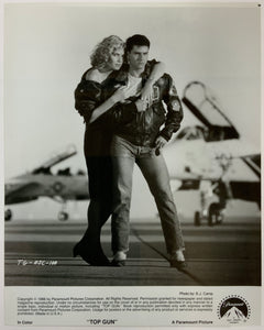 An original promotional movie still for the Tom Cruise film Top Gun