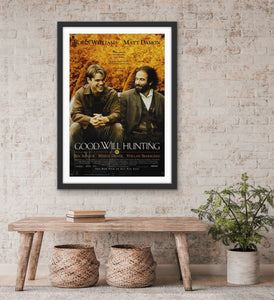 An original movie poster for the film Good Will Hunting