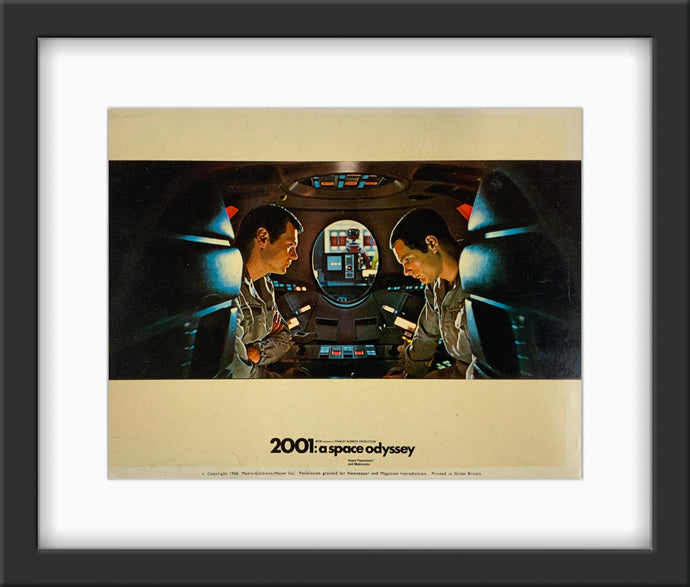 An original 8x10 lobby card for the Stanley Kubrick film 2001 A Space Odyssey