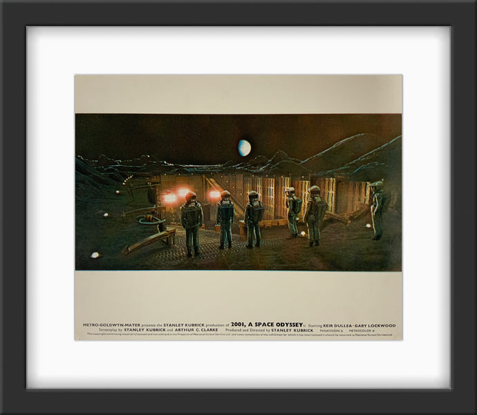 An original English 8x10 lobby card for the Stanley Kubrick film 2001: A Space Odyssey