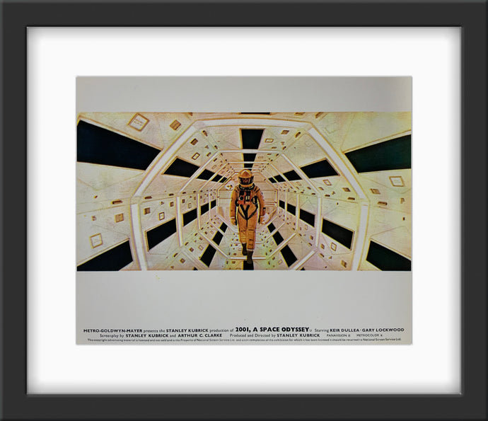 An original 8x10 lobby card for the Stanley Kubrick film 2001 A Space Odyssey