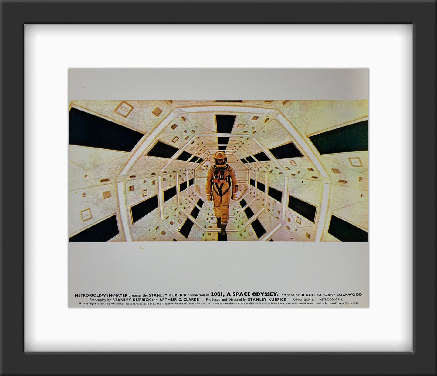 An original 8x10 lobby card for the Stanley Kubrick film 2001 A Space Odyssey