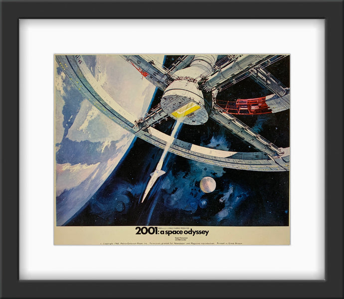 An original 8x10 lobby card for the Stanley Kubrick film 2001 A Space Odyssey