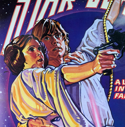 An original kilian style D poster for the film Star Wars