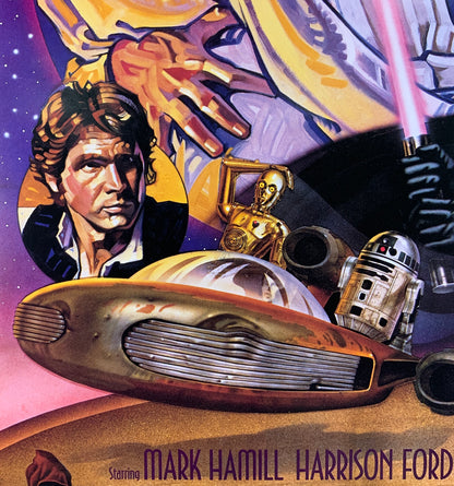 An original kilian style D poster for the film Star Wars