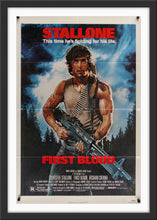 Load image into Gallery viewer, An original movie poster with artwork by Drew Struzan for the Sylvester Stallone film First Blood