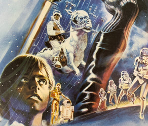 An original UK quad movie poster for the Star Wars film The Empire Strikes Back