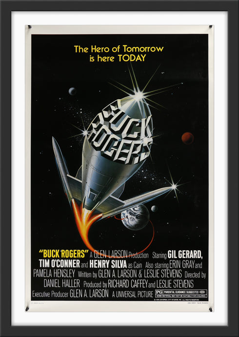 An original movie poster for the Glen Larson film Buck Rogers