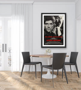 An original movie poster for the film Lethal Weapon
