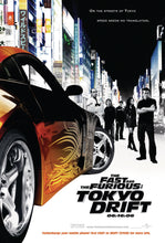 Load image into Gallery viewer, An original movie poster for the film The Fast and the Furious Tokyo Drift