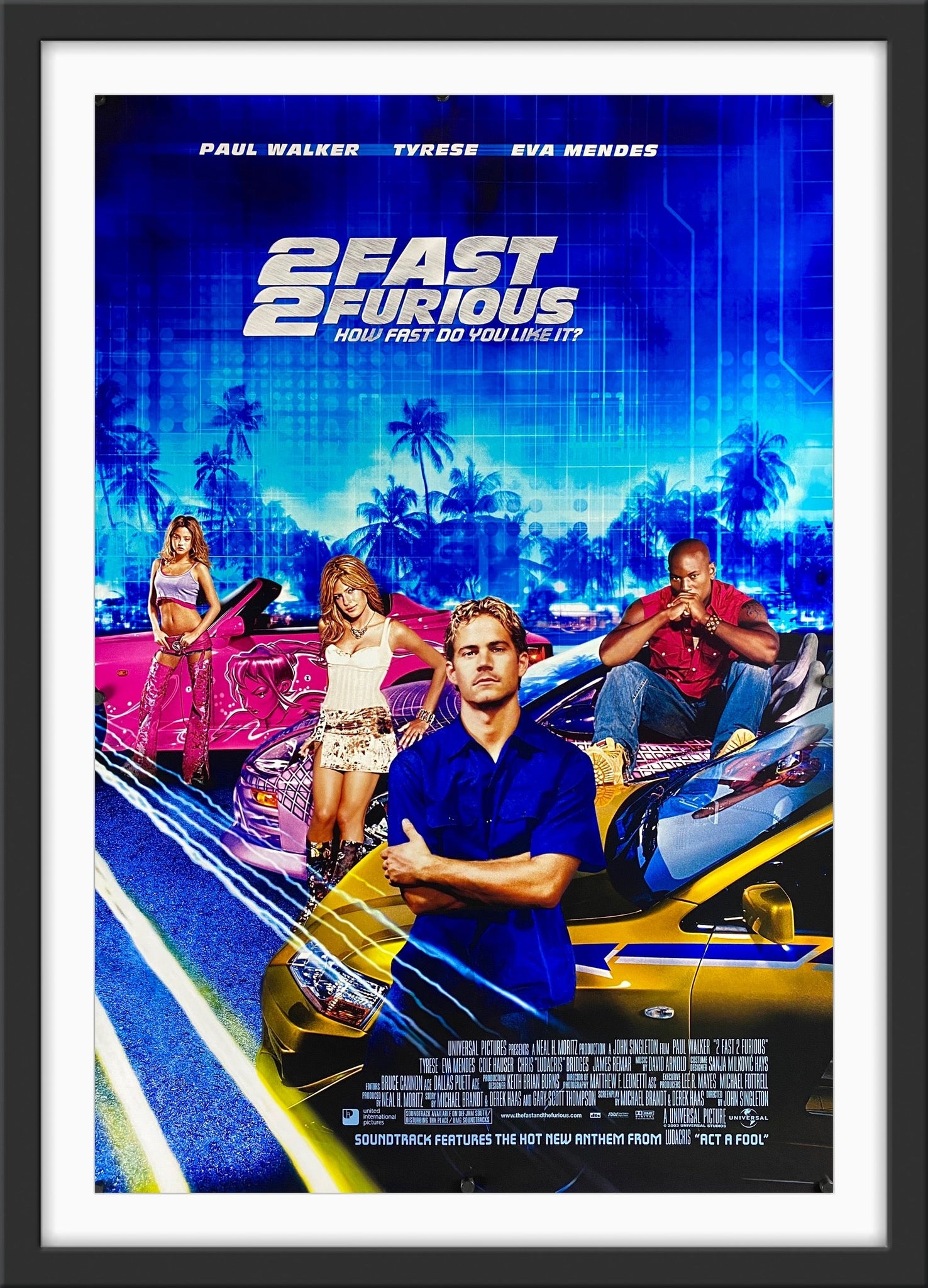2 Fast 2 Furious Movie Poster