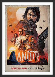 An original movie poster for the Lucasfilm / Disney+ TV Star Wars TV series Andor