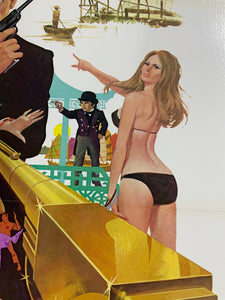 An original movie poster with artwork by Robert McGinnis for the James Bond film The Man With The Golden Gun