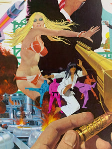 An original movie poster with artwork by Robert McGinnis for the James Bond film The Man With The Golden Gun