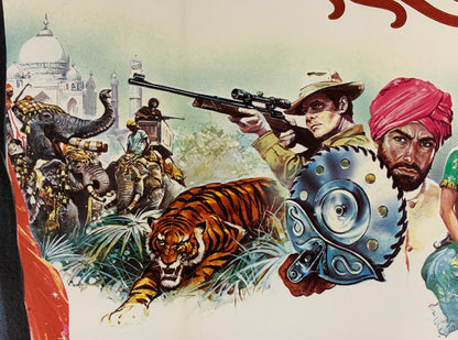 An original movie poster with artwork by Daniel Goozee for the James Bond film Octopussy