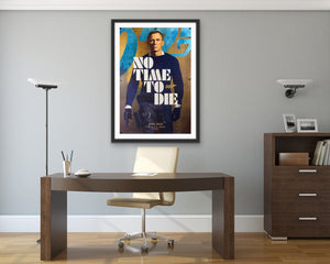 An original movie poster for the James Bond film No Time To Die (April 2020)