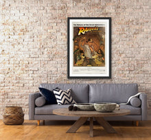 Load image into Gallery viewer, An original movie poster with art by Richard Amsel for the Indiana Jones film Raiders of the Lost Ark