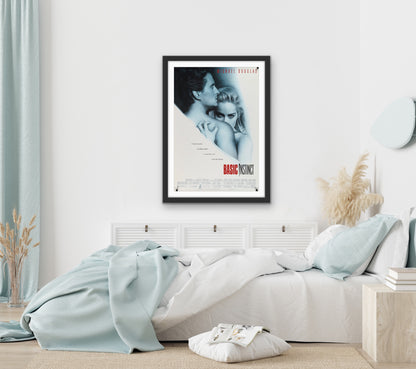 An original movie poster for the film Basic Instinct