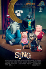 Load image into Gallery viewer, An original movie poster for the animated film Sing
