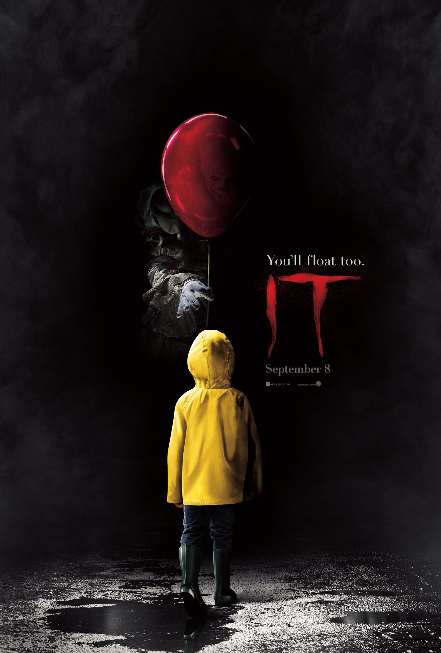 An original movie poster for the Stephen King film IT