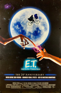 An original movie poster for the film E.T. The Extra Terrestrial