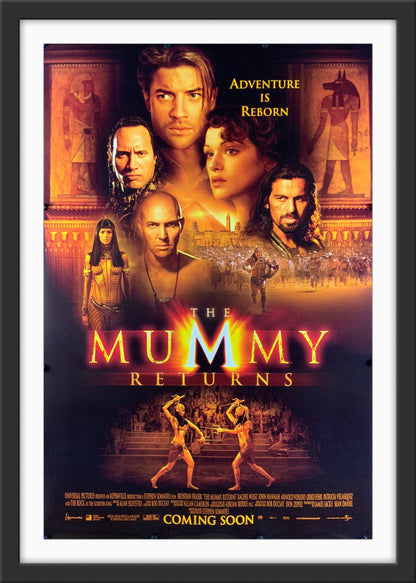 An original movie poster for the film The Mummy Returns