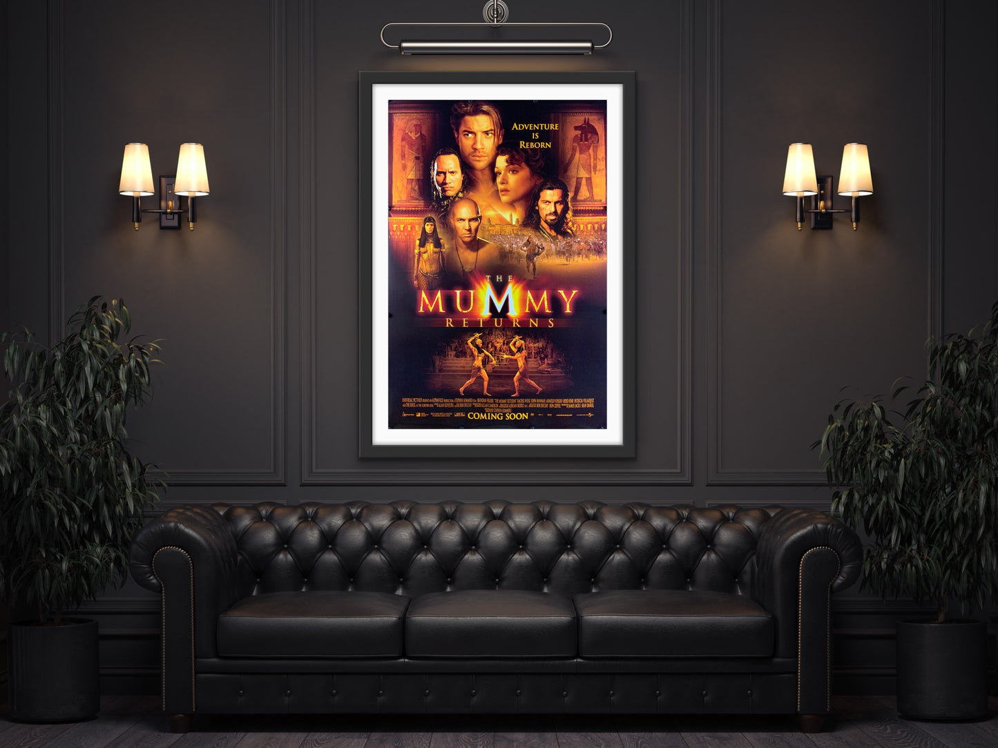 An original movie poster for the film The Mummy Returns