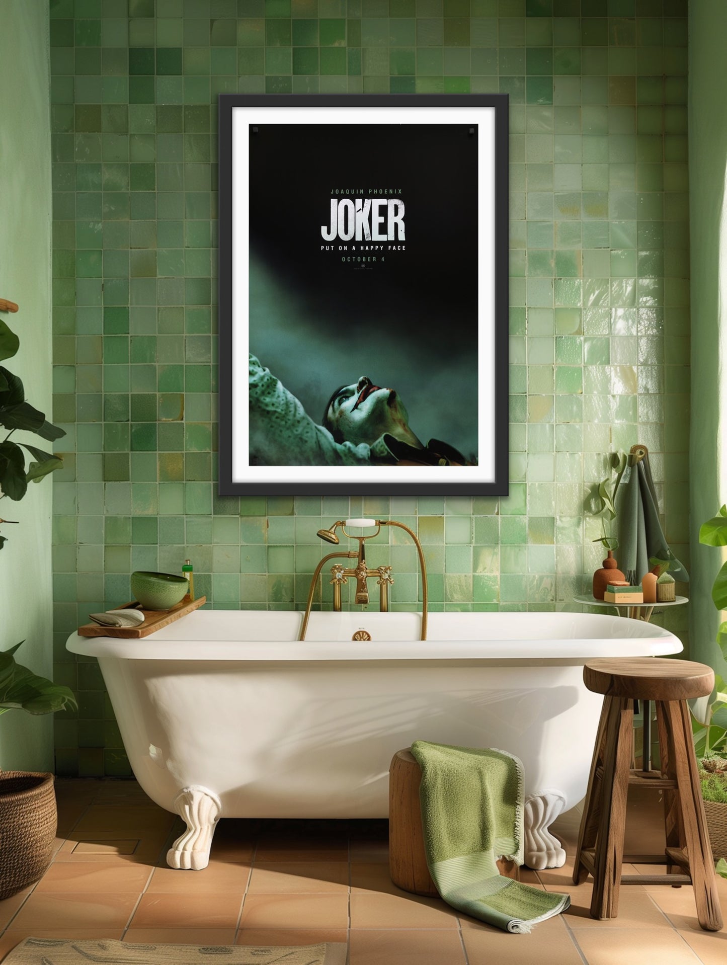 An original movie poster for the DC film Joker
