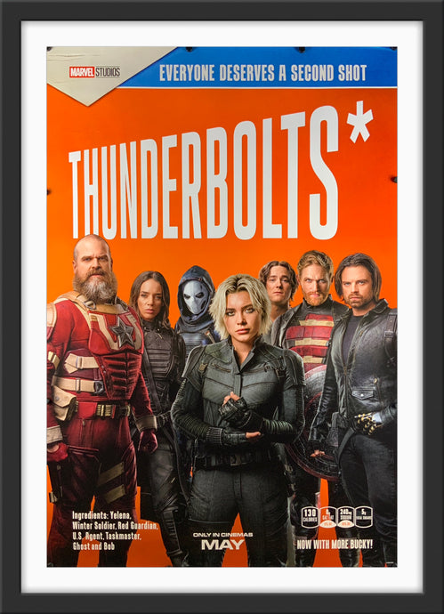 An original movie poster for the Marvel film Thunderbolts*