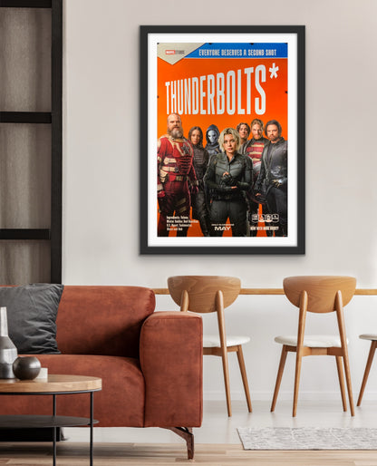 An original movie poster for the Marvel film Thunderbolts*
